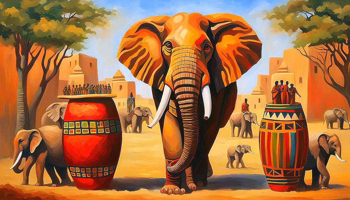 Majestic Giants: The Elephant in Cultural Art