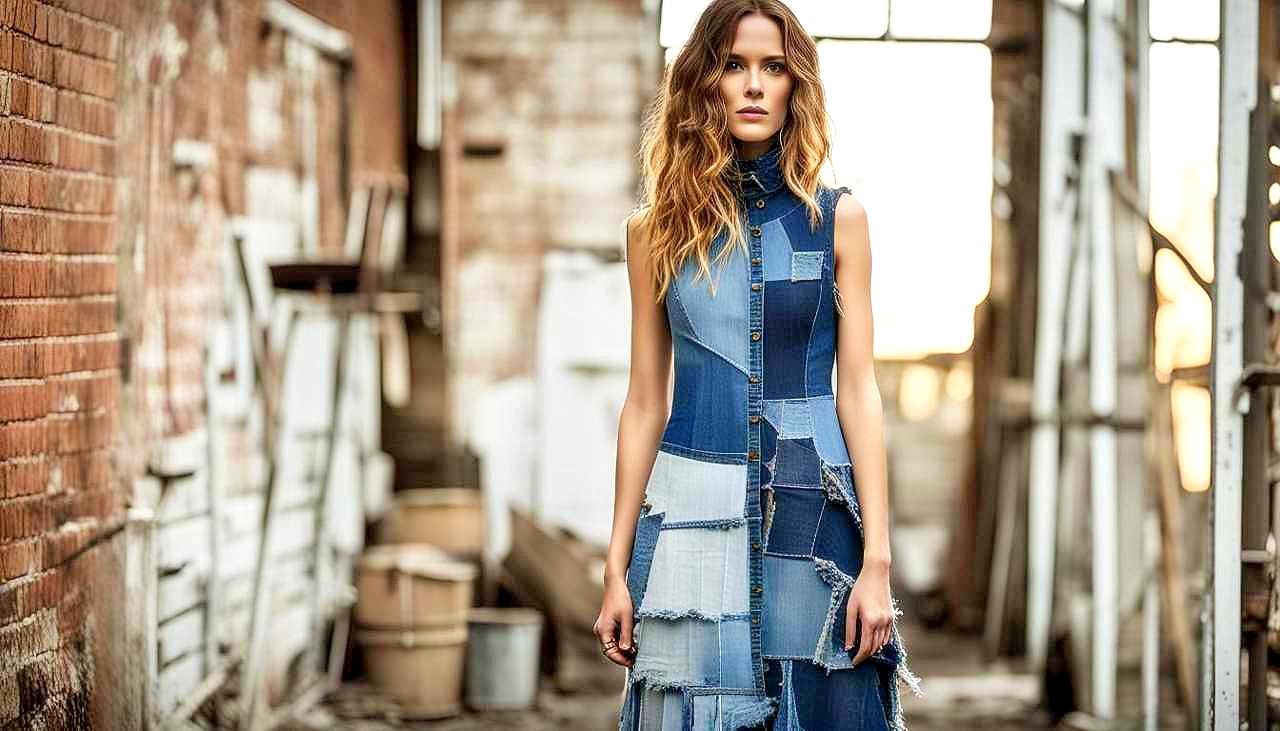 Denim Reclaimed: Capture the Essence of Upcycled Elegance