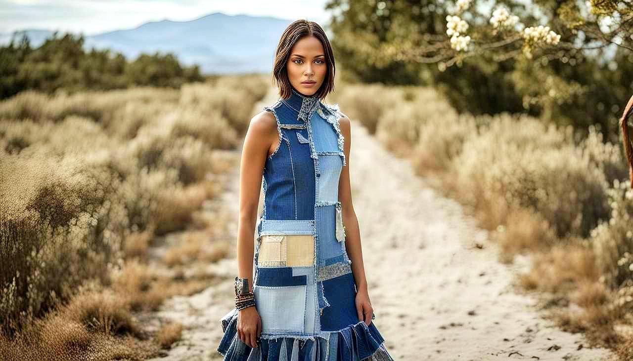 Denim Reclaimed: Capture the Essence of Upcycled Elegance