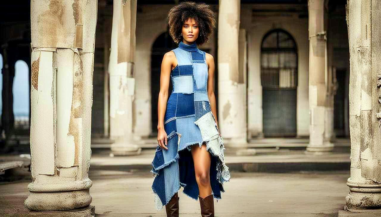 Denim Reclaimed: Capture the Essence of Upcycled Elegance