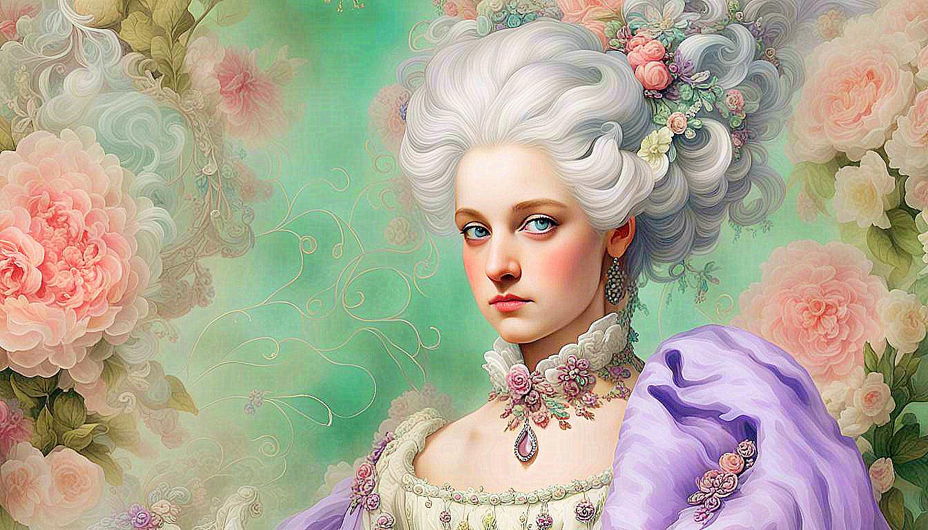 The Serene Princess: A Vision of 1820s Splendor