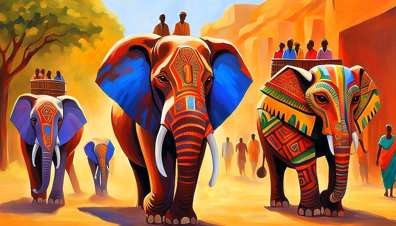 Majestic Giants: The Elephant in Cultural Art