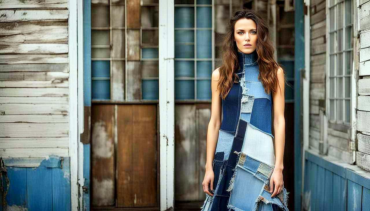 Denim Reclaimed: Capture the Essence of Upcycled Elegance