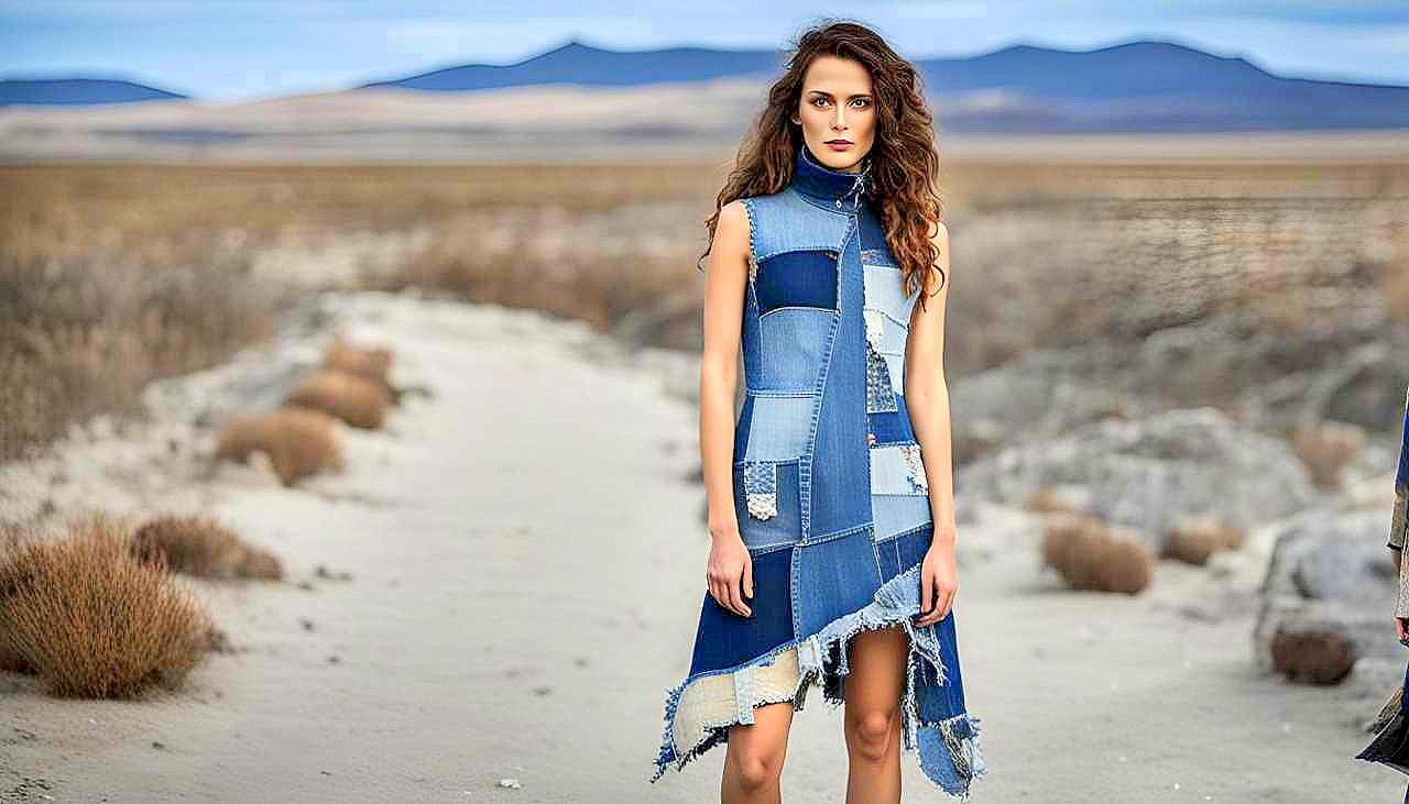 Denim Reclaimed: Capture the Essence of Upcycled Elegance