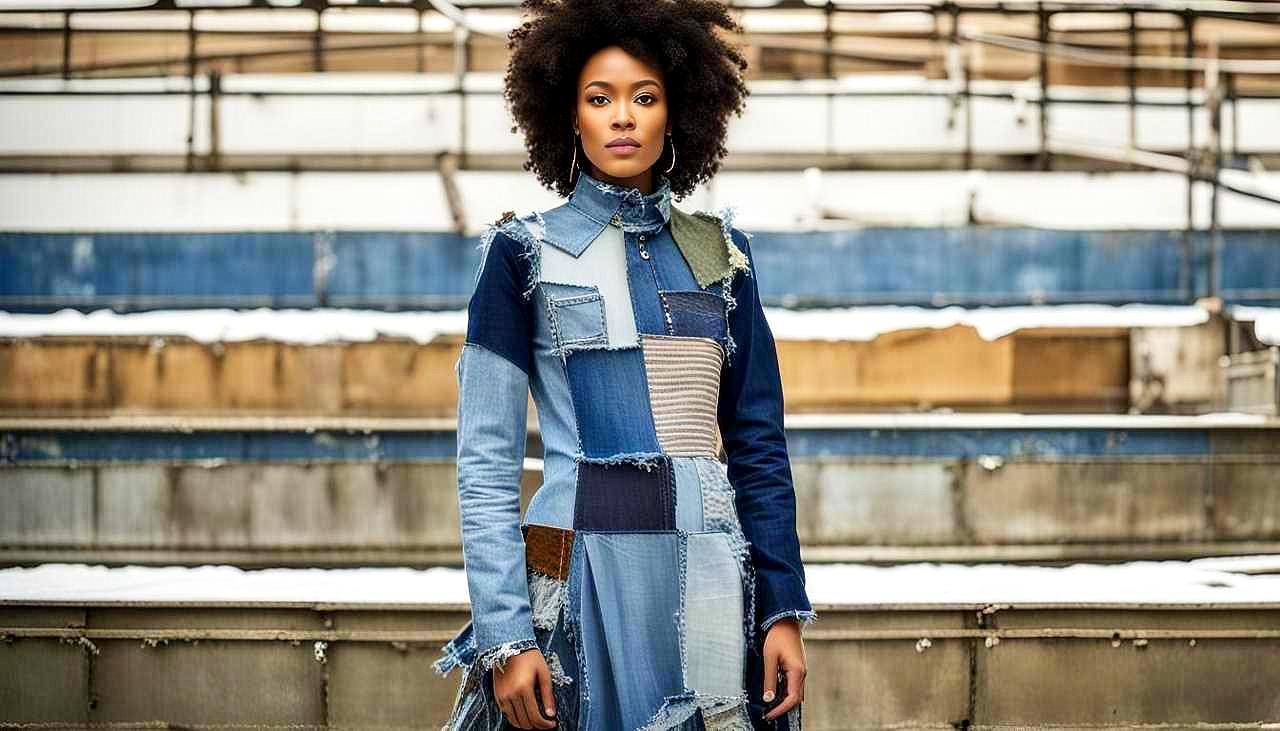 Denim Reclaimed: Capture the Essence of Upcycled Elegance