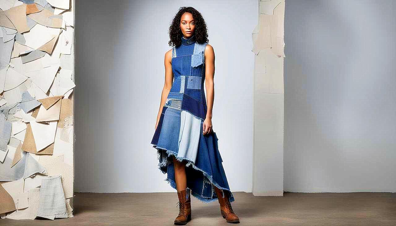 Denim Reclaimed: Capture the Essence of Upcycled Elegance