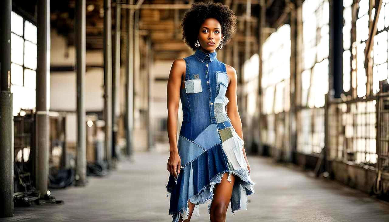 Denim Reclaimed: Capture the Essence of Upcycled Elegance