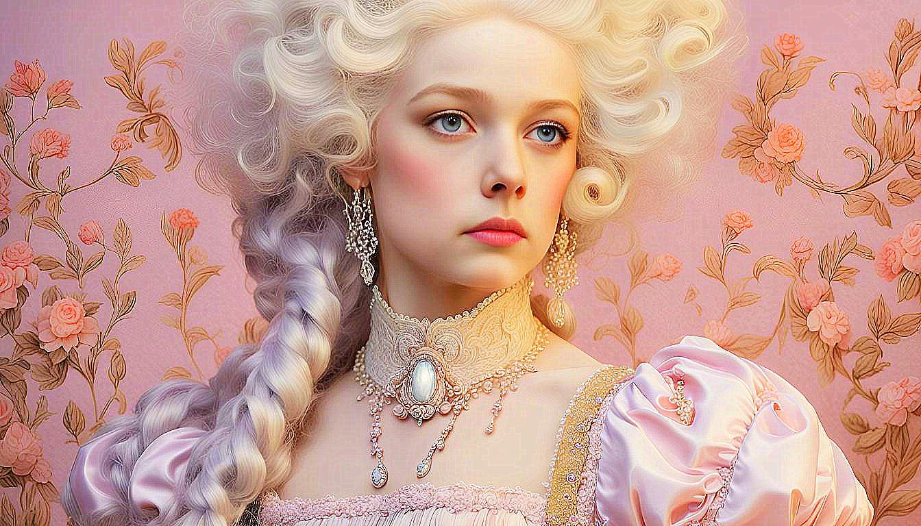 The Serene Princess: A Vision of 1820s Splendor