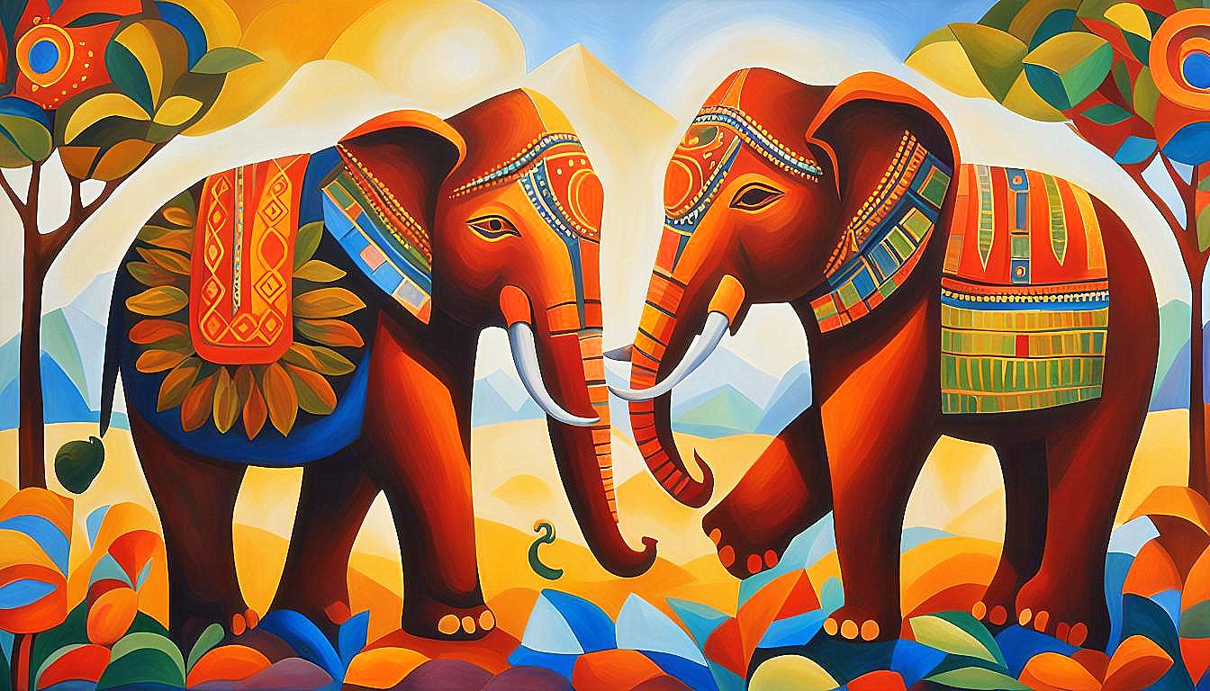 Majestic Giants: The Elephant in Cultural Art