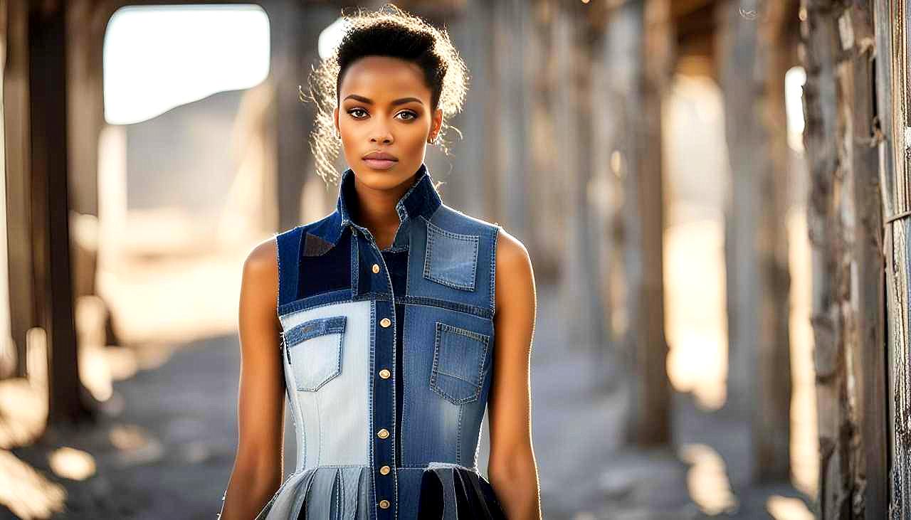 Denim Reclaimed: Capture the Essence of Upcycled Elegance