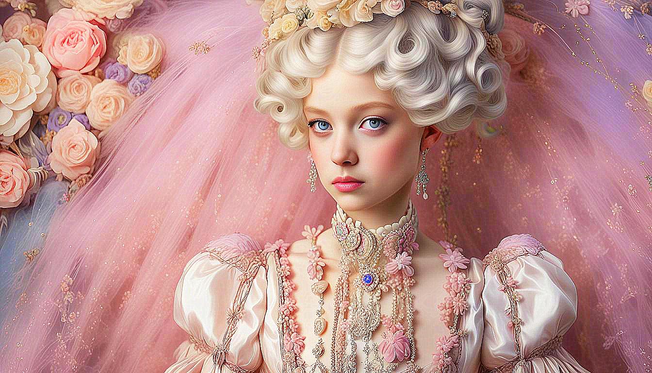 The Serene Princess: A Vision of 1820s Splendor