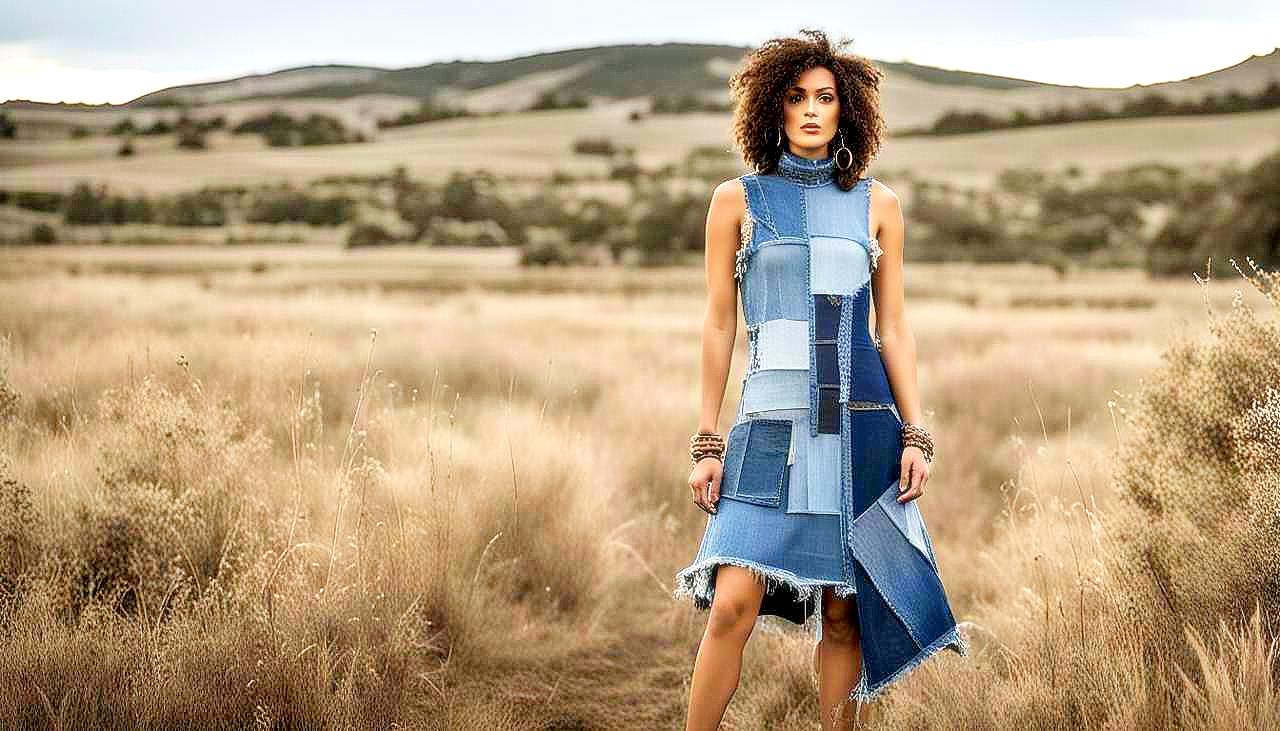 Denim Reclaimed: Capture the Essence of Upcycled Elegance