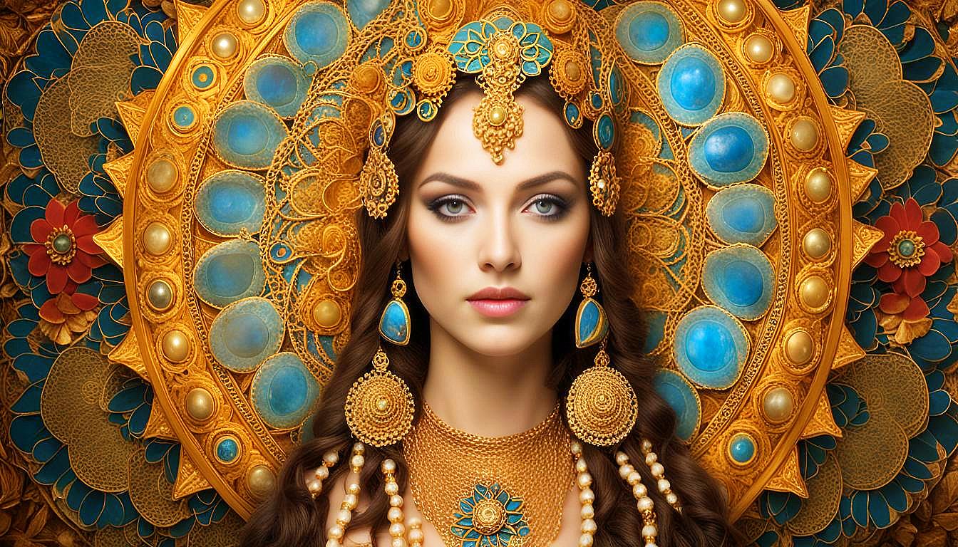 Celestial Empress: The Golden Aura of the Divine Feminine