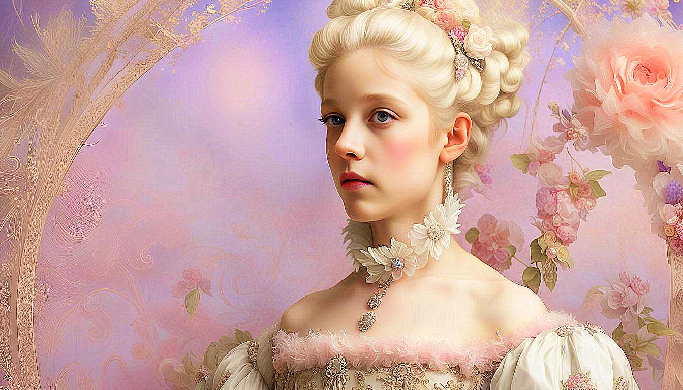 The Serene Princess: A Vision of 1820s Splendor