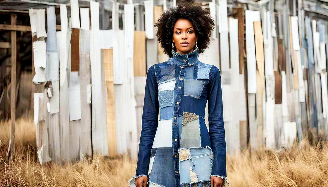 Denim Reclaimed: Capture the Essence of Upcycled Elegance