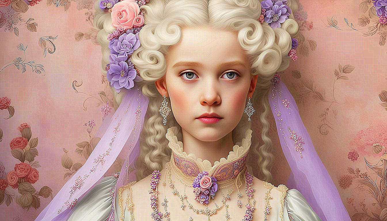 The Serene Princess: A Vision of 1820s Splendor