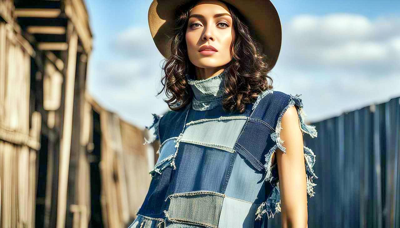 Denim Reclaimed: Capture the Essence of Upcycled Elegance