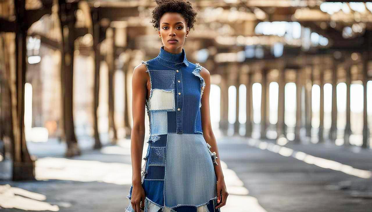 Denim Reclaimed: Capture the Essence of Upcycled Elegance