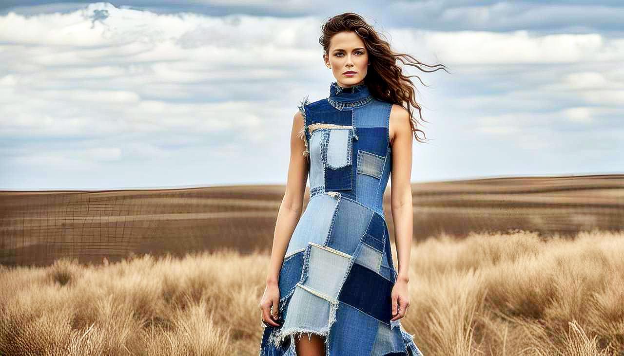 Denim Reclaimed: Capture the Essence of Upcycled Elegance