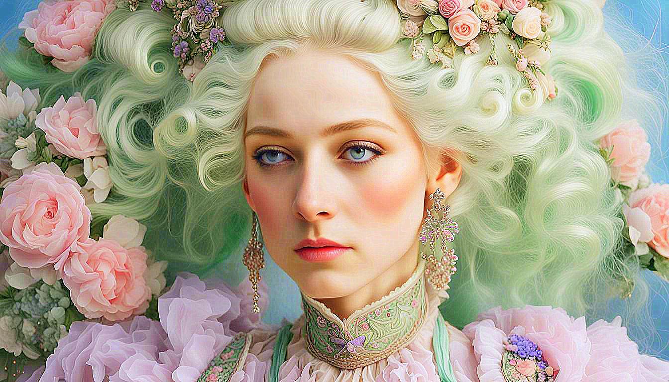 The Serene Princess: A Vision of 1820s Splendor